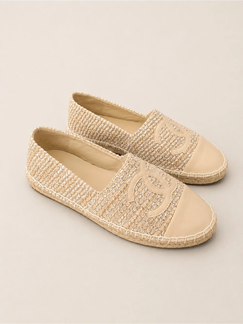 CC Ch*nel Espadrille Flat loafers